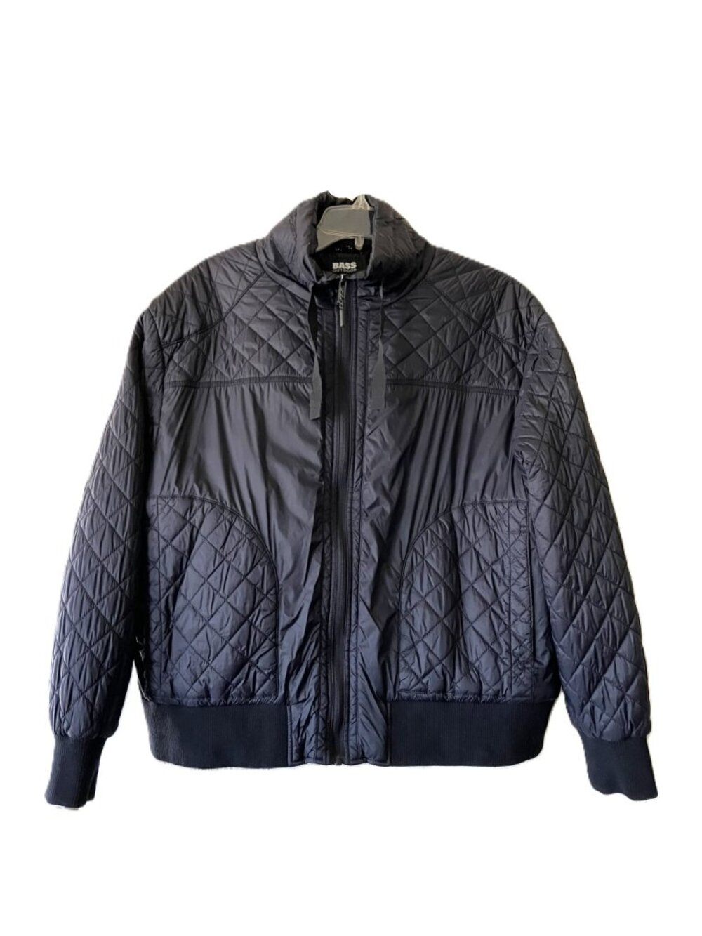 Bass Outdoor Women's XL Lightweight Quilted Bomber Jacket Black
